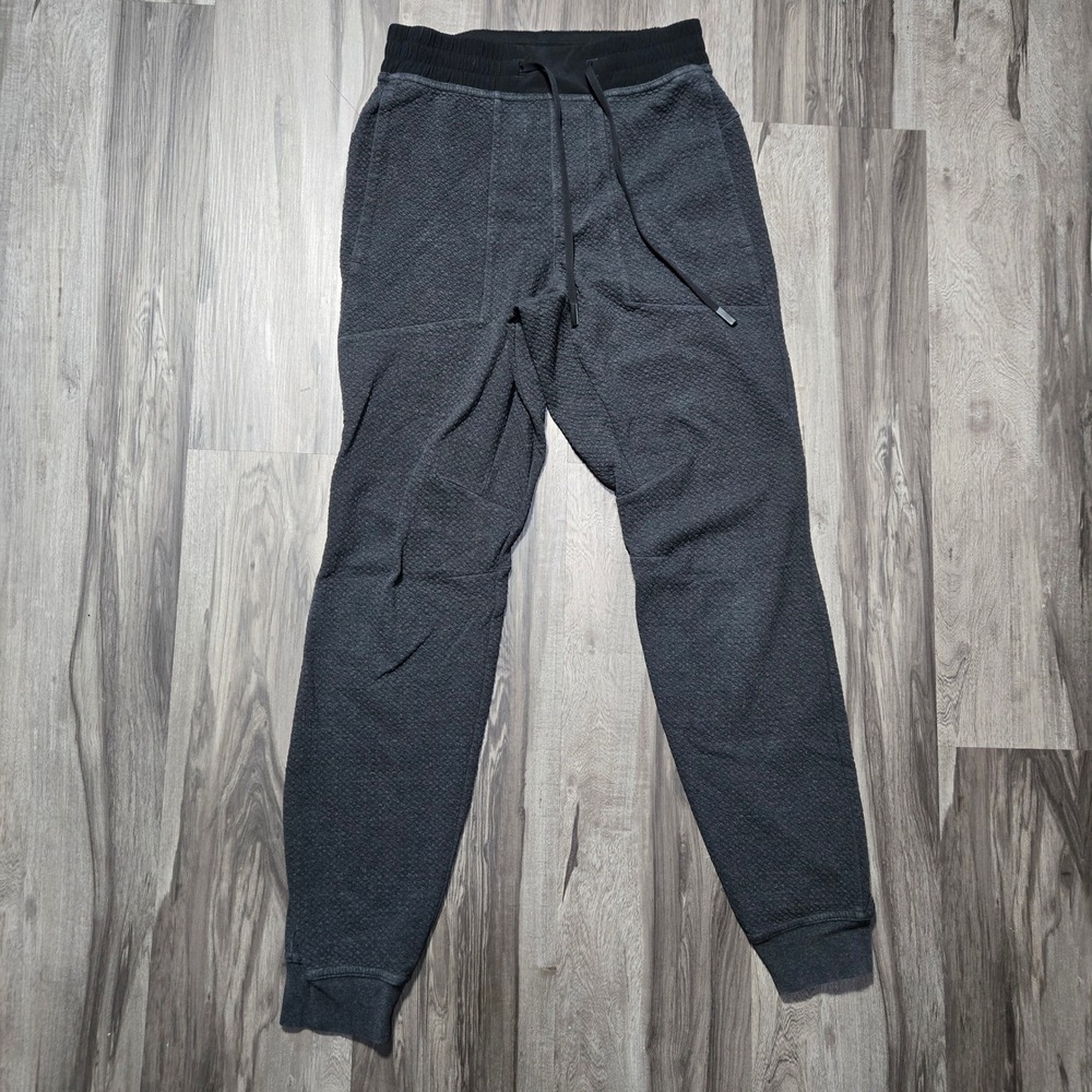 Lululemon Textured Tech Jogger Pants Mens XS Charcoal Grey M5842S Activewear